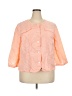 Ruby Rd. Orange 3/4 Sleeve Button-Down Shirt Size 18 - photo 1