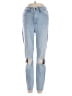 Good American Color Block Blue Jeans Size 0 - photo 1