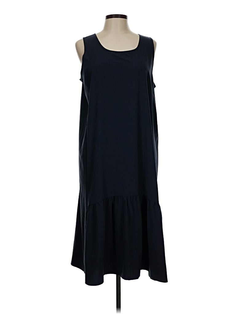 Pre-owned Jjill Casual Dress In Black