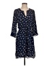 DR2 100% Polyester Print Blue Casual Dress Size S - photo 1