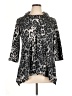 Roz & Ali Animal Print Silver Poncho Size XL - photo 1