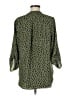 Lush 100% Polyester Green 3/4 Sleeve Blouse Size M - photo 2