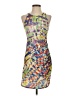 Unbranded Graphic Yellow Cocktail Dress Size S (estimated) - photo 1