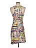 Unbranded Graphic Yellow Cocktail Dress Size S (estimated) - photo 2