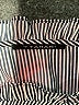 T Tahari 100% Polyester Stripes Gray Short Sleeve Blouse Size L - photo 4