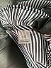 T Tahari 100% Polyester Stripes Gray Short Sleeve Blouse Size L - photo 6