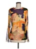 Petit Pois Orange Long Sleeve Blouse Size Med Petite - photo 1