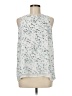 Adrienne Vittadini 100% Polyester Silver Sleeveless Blouse Size M - photo 1