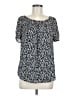 Apt. 9 Black Short Sleeve Blouse Size M - photo 1