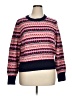 J.Crew Print Pink Pullover Sweater Size XL - photo 1