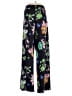 Top It Off Tropical Black Casual Pants Size S - photo 2