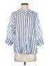 Unbranded Stripes Blue 3/4 Sleeve Blouse Size S - photo 1