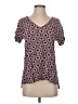 Escapada 100% Rayon Burgundy Short Sleeve Blouse Size S - photo 1