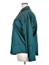 Chigant Color Block Teal Long Sleeve Blouse Size XXL - photo 5