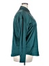 Chigant Color Block Teal Long Sleeve Blouse Size XXL - photo 4