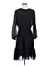 J.Crew 100% Polyester Solid Black Casual Dress Size XS - photo 1