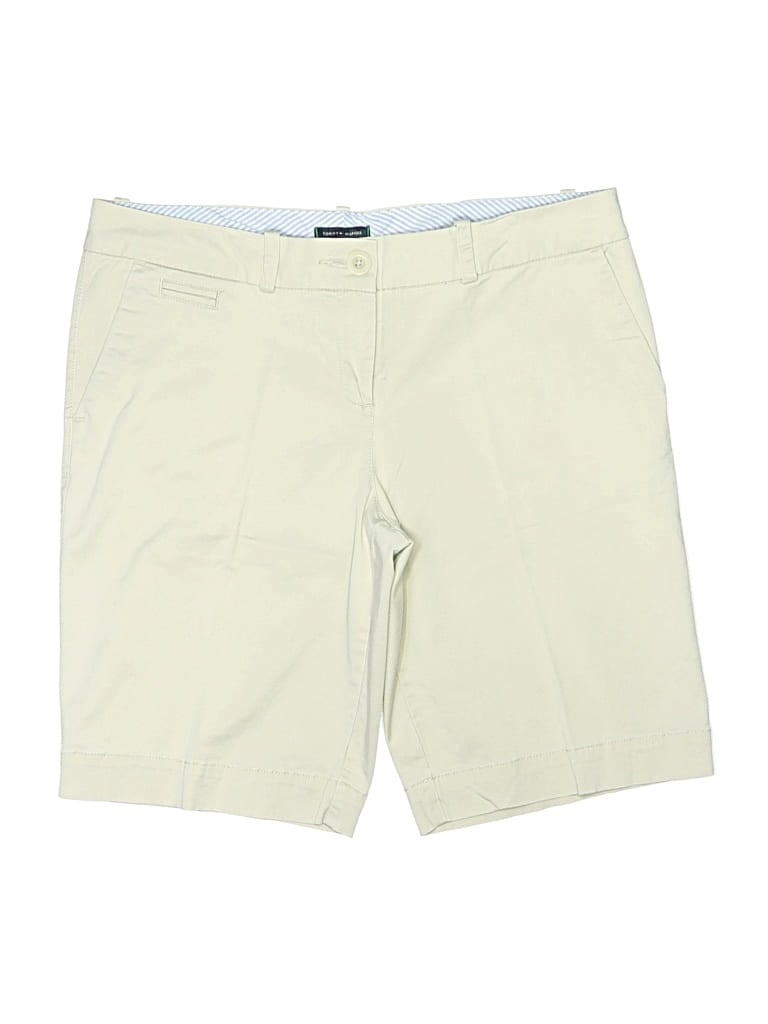 Pre-owned Tommy Hilfiger Khaki Shorts In Ivory