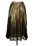 WD.NY 100% Polyester Metallic Gold Formal Skirt Size XL - photo 1