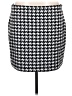 Express Houndstooth Black Casual Skirt Size XL - photo 1