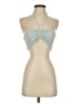 Olivaceous 100% Rayon Teal Halter Top Size S - photo 1