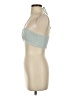 Olivaceous 100% Rayon Teal Halter Top Size S - photo 5