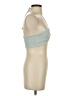 Olivaceous 100% Rayon Teal Halter Top Size S - photo 4