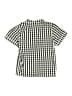 Petite Plume Checkered-gingham Green Short Sleeve Button-Down Shirt Size 8 - photo 2