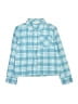 Lands' End 100% Cotton Plaid Teal Long Sleeve Button-Down Shirt Size 10 - 12 - photo 1