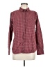 Burton 100% Cotton Checkered-gingham Pink Burgundy Long Sleeve Button-Down Shirt Size M - photo 1