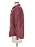 Burton 100% Cotton Checkered-gingham Pink Burgundy Long Sleeve Button-Down Shirt Size M - photo 5
