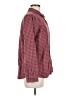 Burton 100% Cotton Checkered-gingham Pink Burgundy Long Sleeve Button-Down Shirt Size M - photo 4