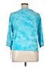Ruby Rd. Blue 3/4 Sleeve T-Shirt Size XL (petite) - photo 2