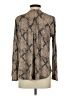 Tiny Floral Gray Long Sleeve Blouse Size S - photo 2