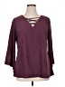 Relativity Burgundy 3/4 Sleeve Top Size XL - photo 1