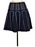Alya 100% Polyester Graphic Blue Casual Skirt Size M - photo 2