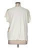 Per Una 100% Polyester Floral Ivory Short Sleeve Blouse Size UK 18 / US 14 - photo 2