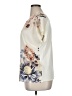 Per Una 100% Polyester Floral Ivory Short Sleeve Blouse Size UK 18 / US 14 - photo 5