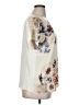 Per Una 100% Polyester Floral Ivory Short Sleeve Blouse Size UK 18 / US 14 - photo 4