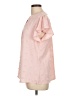 Unbranded 100% Polyester Pink Short Sleeve Blouse Size L - photo 5