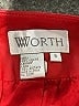 Worth 100% Leather Red Leather Jacket Size 8 - photo 6