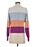 Lilla P Color Block Purple Pullover Sweater Size S - photo 2