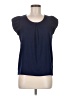 Soprano 100% Polyester Blue Short Sleeve Top Size M - photo 1