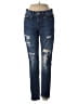 Express Outlet Hearts Blue Jeans Size 2 - photo 1
