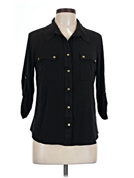 Ellen Tracy 3/4 Sleeve Button Down Shirt