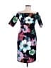 Milly Floral Black Cocktail Dress Size 6 - photo 1