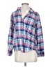 Grayson 100% Cotton Plaid Blue Long Sleeve Blouse Size XS (1) - photo 1