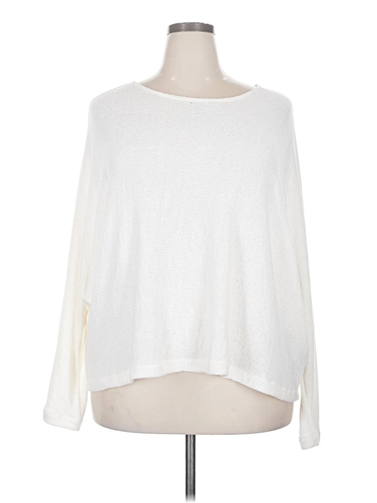 Pre-owned H&m Pullover Sweater In White