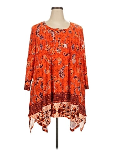 White Mark Long Sleeve Blouse (view 1)