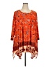 White Mark Paisley Orange Long Sleeve Blouse Size 2X - photo 1
