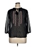Jolt 100% Polyester Black 3/4 Sleeve Blouse Size XL - photo 1